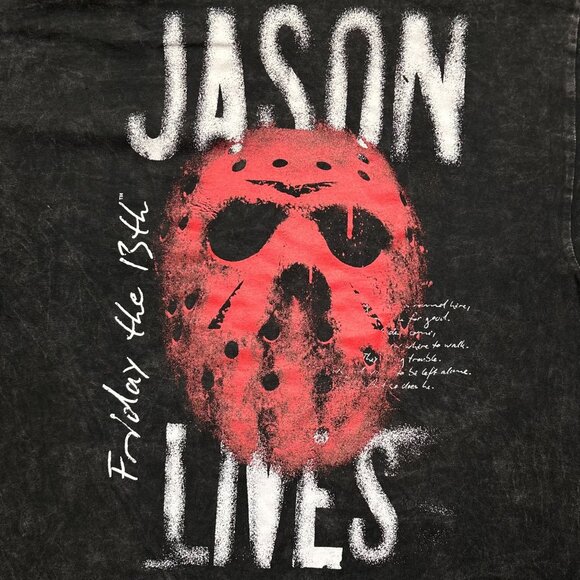 Bloody Disgusting x Friday the 13th Mineral Wash Tee XL - Picture 2 of 5